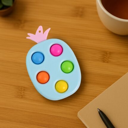 Silicone Push Pop Keychain Toy for children (1 Pc)